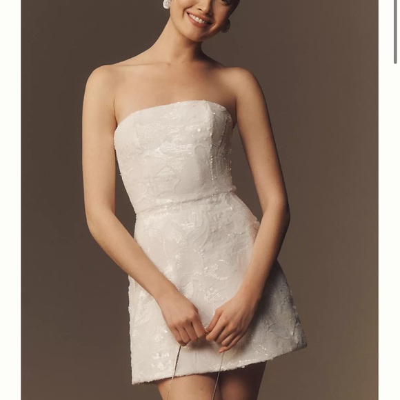 Helsi Dresses & Skirts - Sophisticated Strapless White Mini Dress